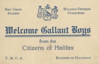 Card from the Citizens of Halifax