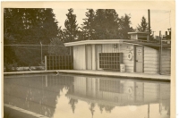 A photograph of the pool c. 1950s